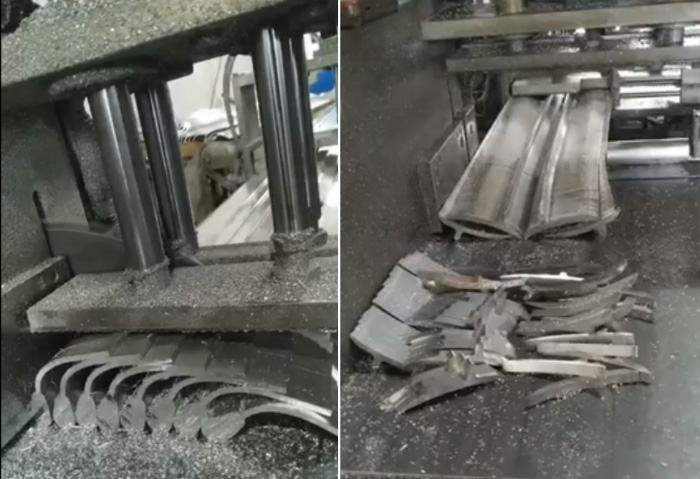 【浙江】一共采購我司4臺鋁型材切割機，期間克服裝夾問題