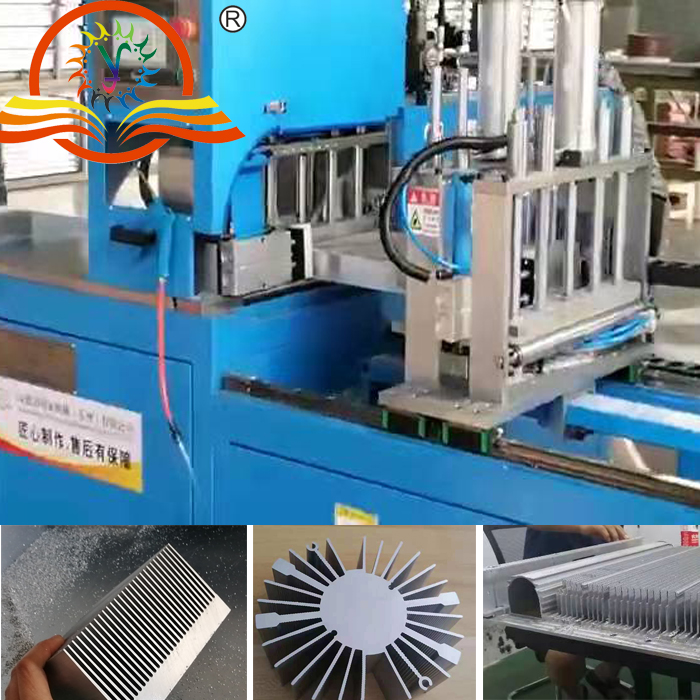 【無錫】鋁型材切割機450切割散熱器,當天試切即刻達成合作
