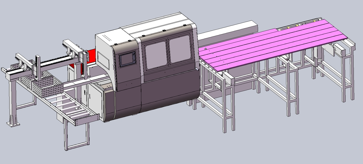 鋁型材自動上下料切割機